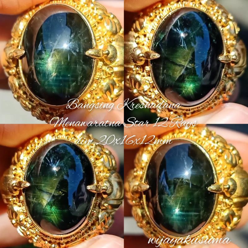 Bangsing Kresnadana Menawaratna Multi Colour Star 12 Kristal Jumbo Koleksi Lawas