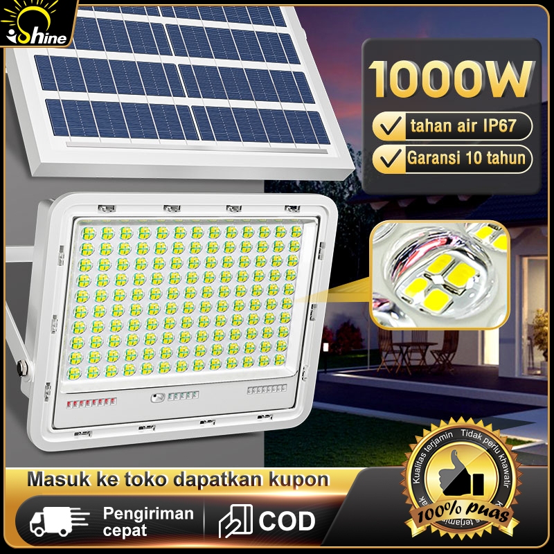lampu tenaga surya outdoor otomatis 24 jam sorot panel Jalan surya matahari
