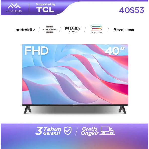 [KARGO] [Google Play TV] TCL iFFALCON 40 inch Smart Android TV - GARANSI RESMI