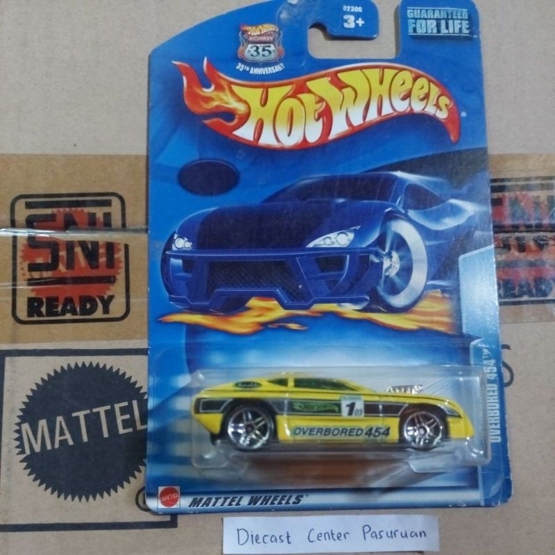 Hot Wheels OVERBORED 454 Card Not Mint