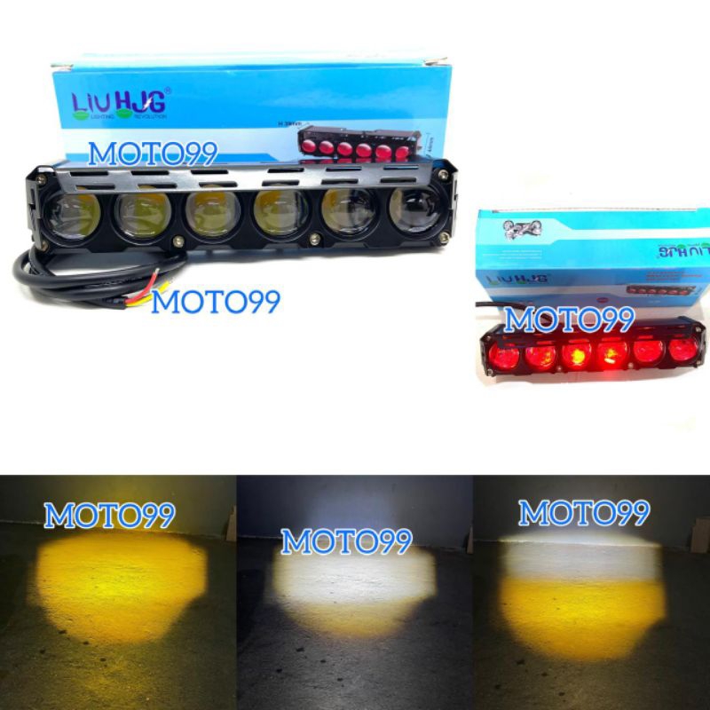 Lampu tembak Laser HJG Mini 6 MataLIU HJG Plus Senja Devil Merah