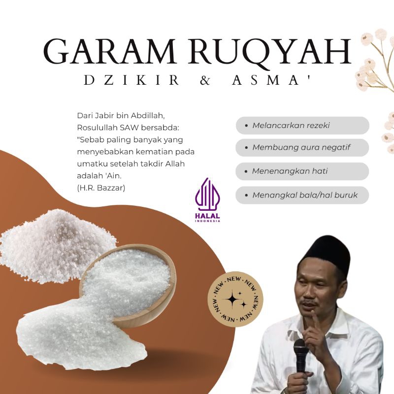 

Garam Dzikir Ruqyah Syariah halal dan berkhasiat | Original