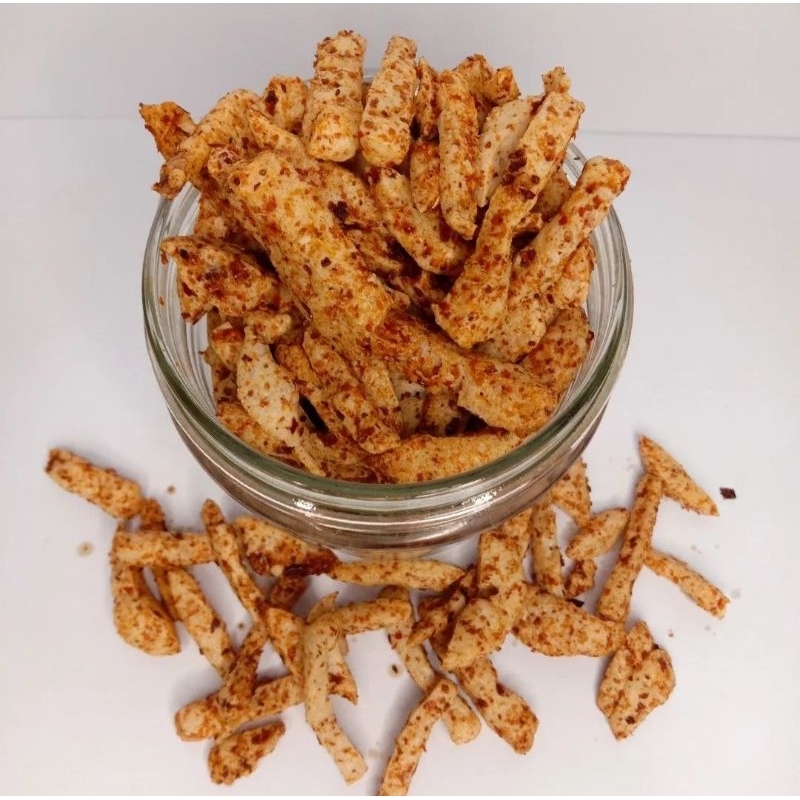 

BASRENG PEDAS DAUN JERUK 1 KG CEMILAN RENYAH GURIH SALERO