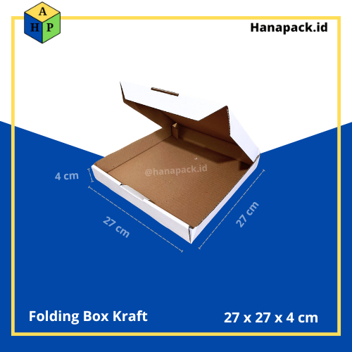 

Box Karton Polos / Packaging Custom Box 27x 27 x 4 cm