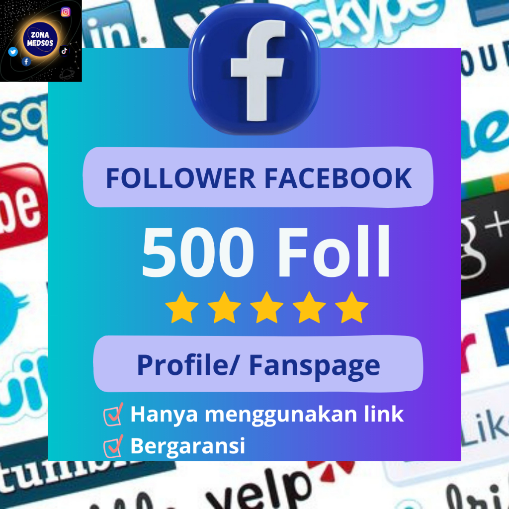 Follower Facebook Follower Fanspage Pengikut Fb Follower FB pro Permanen