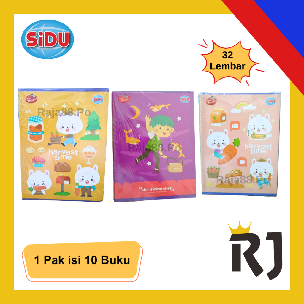 

Buku Tulis SIDU 32 Lembar (1 Pak isi 10 Buku)