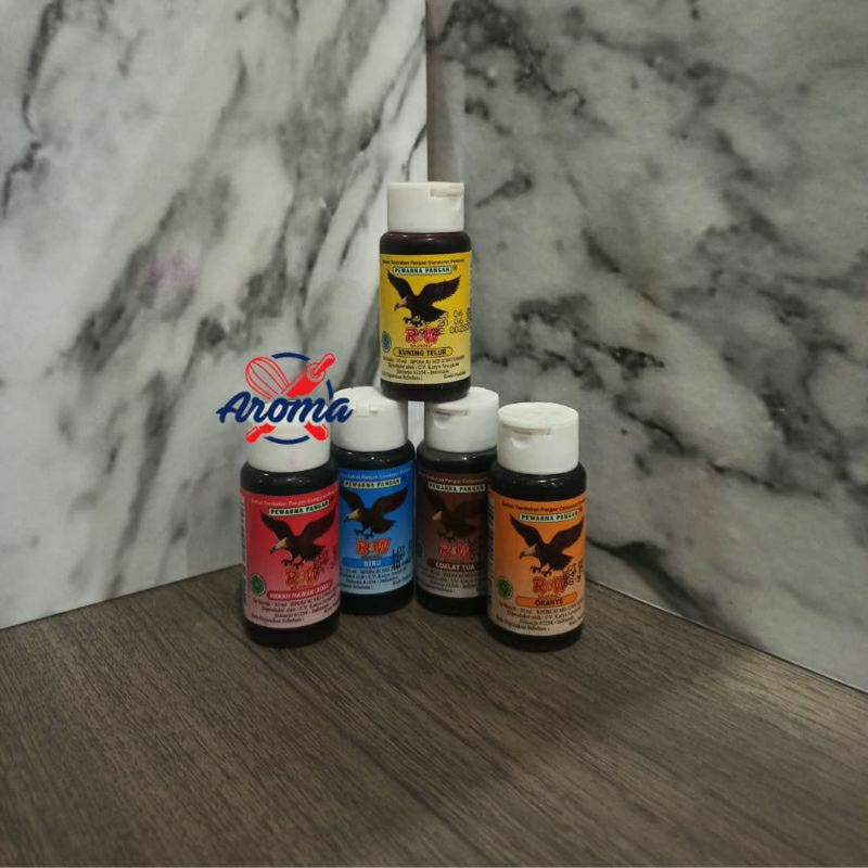 

Pewarna makanan | Bahan Tambahan Pangan Rajawali 15 ml