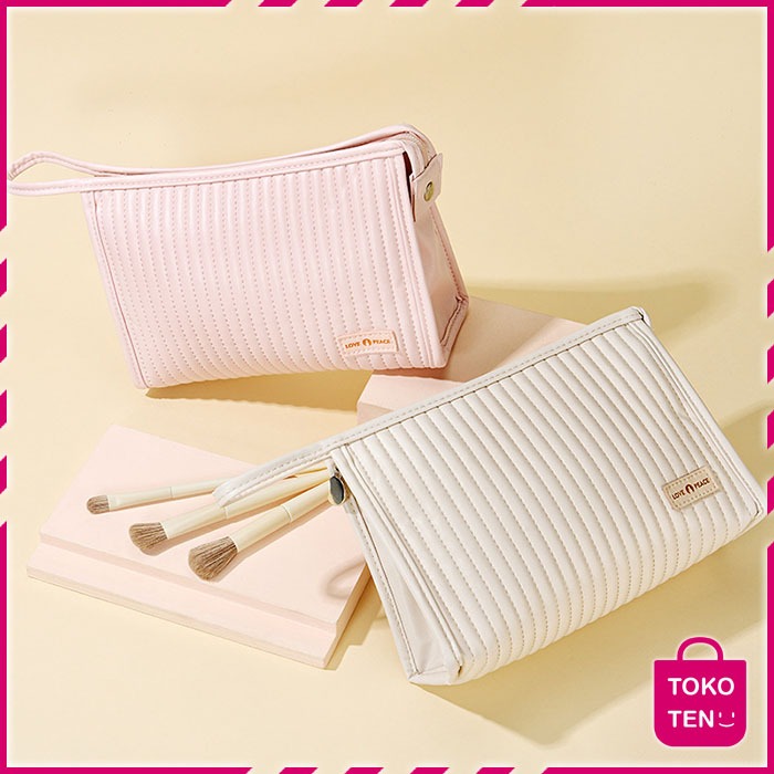 Tokoten - Tas Makeup Aesthetic - Tas Kosmetik Wanita - Tas Make Up Kecil Simple TM001