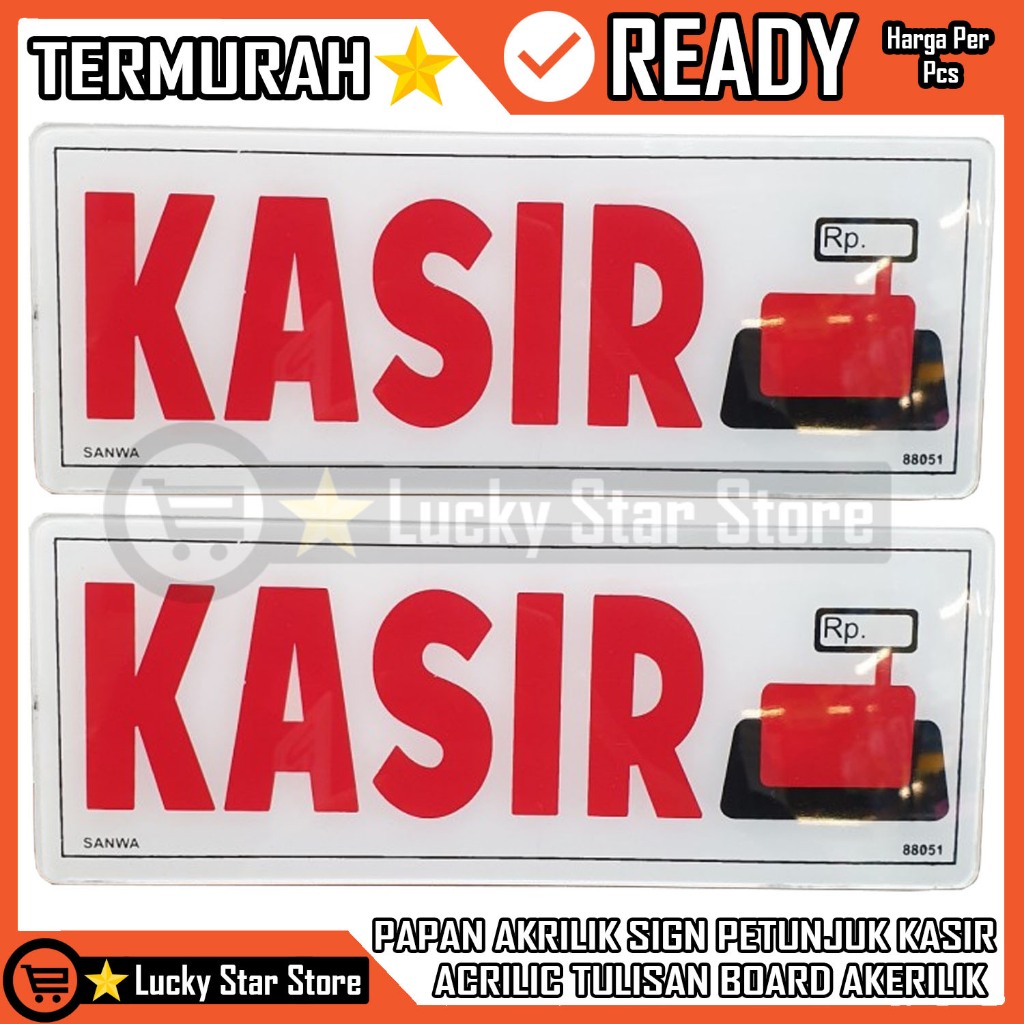 

Papan Akrilik Petunjuk Kasir Sign Board Tempat Bayar Stiker Tulisan Ruangan Akerilik Toko Mall Acrilyc Kuat Tempel Kaca Label Lengket Double Tape Gantung Rumah Kantor Kaca Plastik Media Pesan Informasi