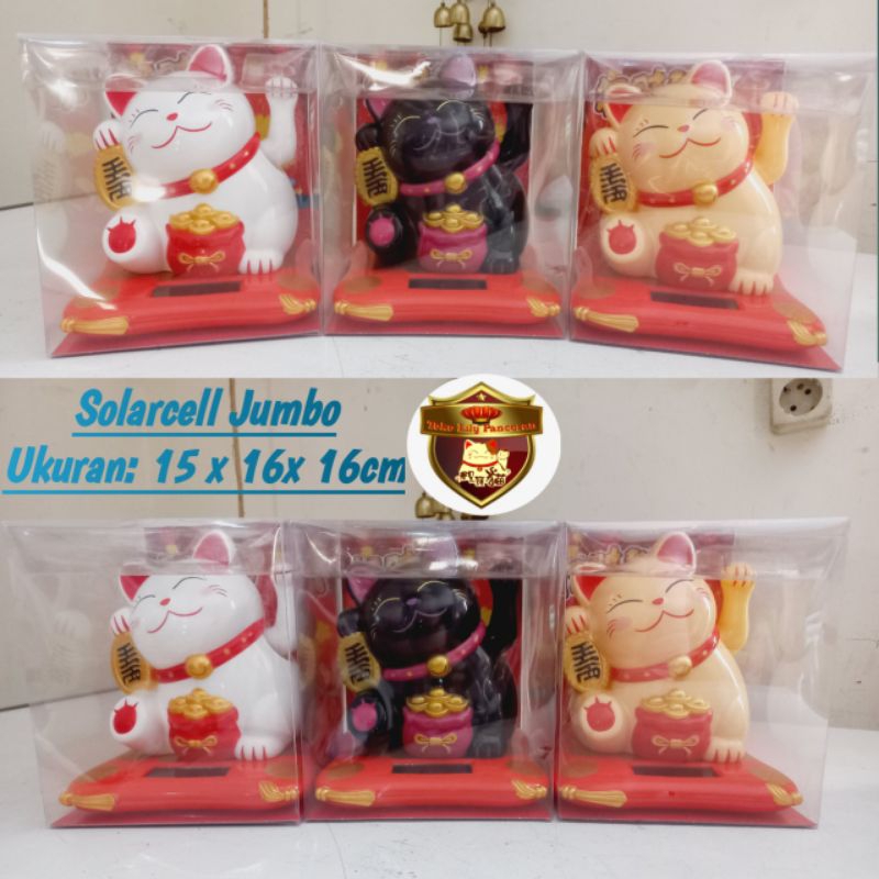 Kucing Hoki Jumbo Solarcell / Maneki Neko Jumbo Solarcell