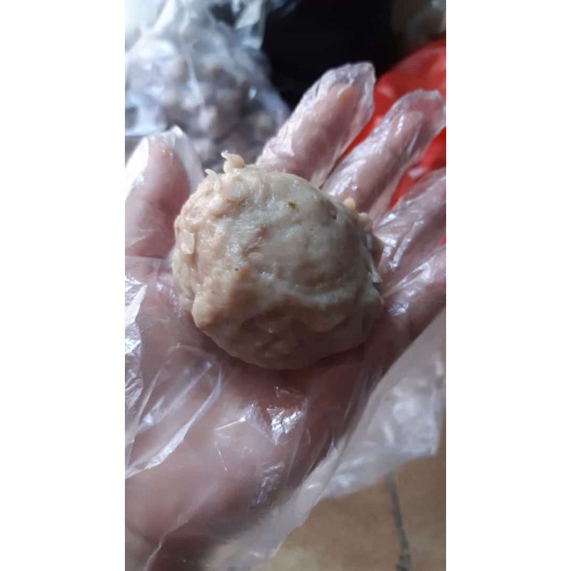 

Bakso Besar isi Tetelan & Telur