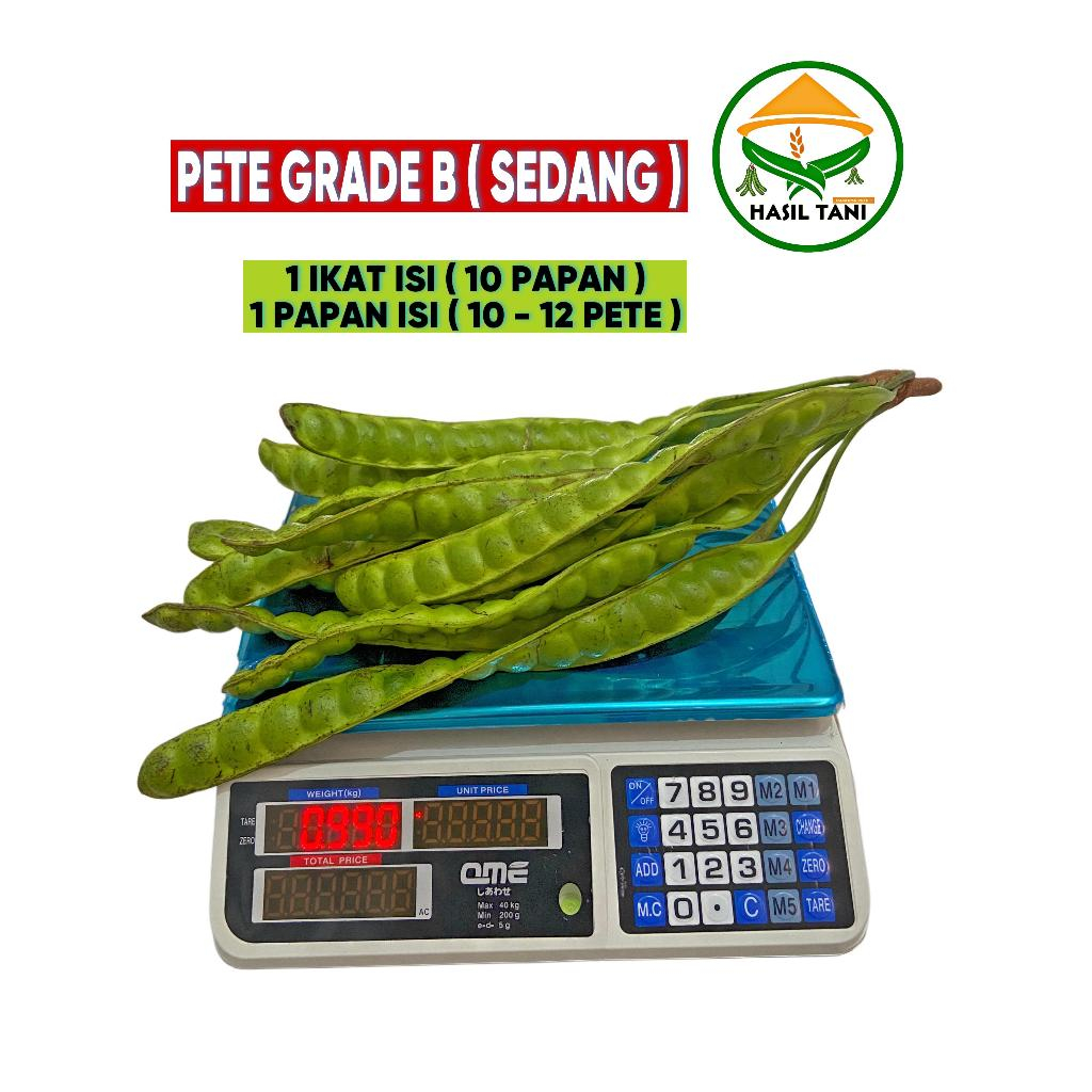 

PETE SUPER GRADE B ( SEDANG ) - 1 Ikat 15 Papan - 1 Papan isi 10-13 Mata Pete - HASILTANI SIDOKUMPUL