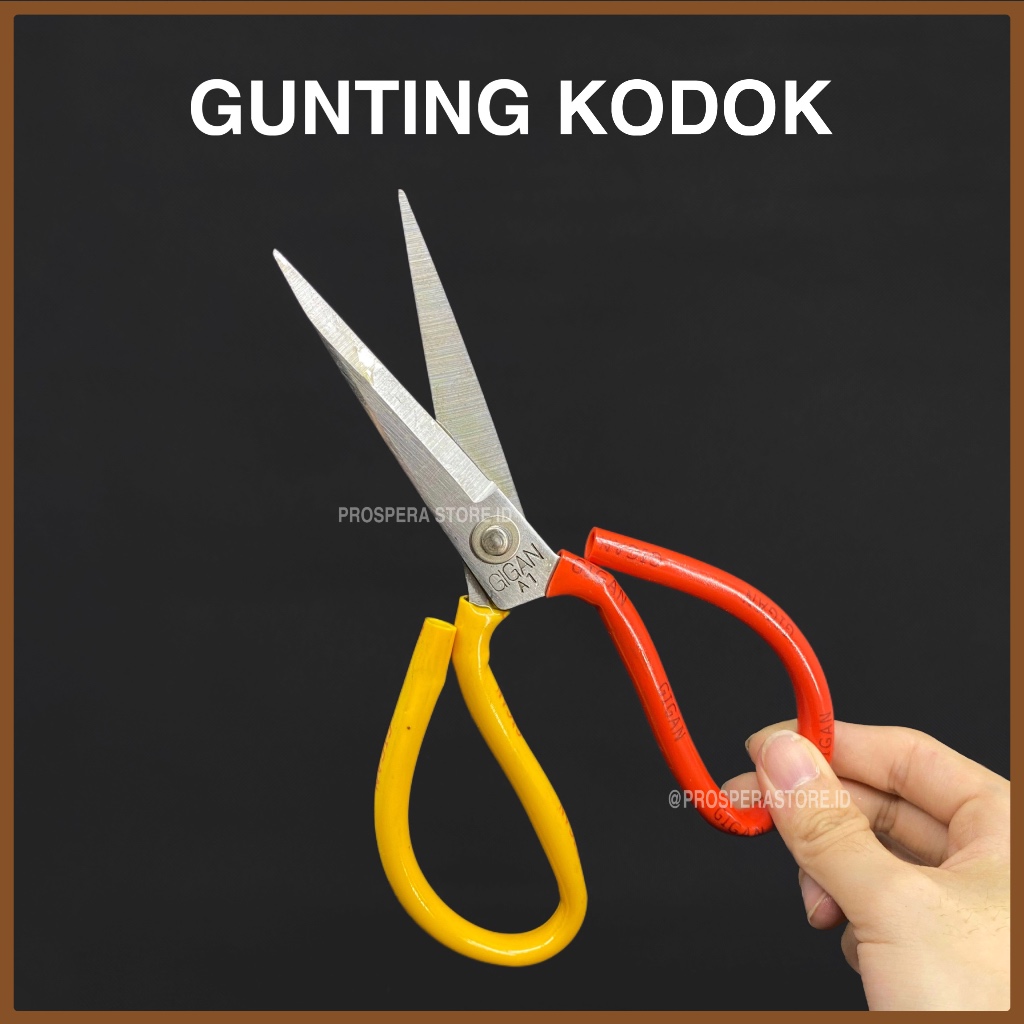 

Gunting kodok serbaguna besar 8" - Gunting kain / karton serba guna