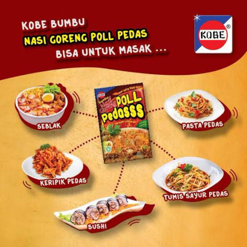 

[SACHET] KOBE Bumbu Nasi Goreng Super Pedas 20 Gram