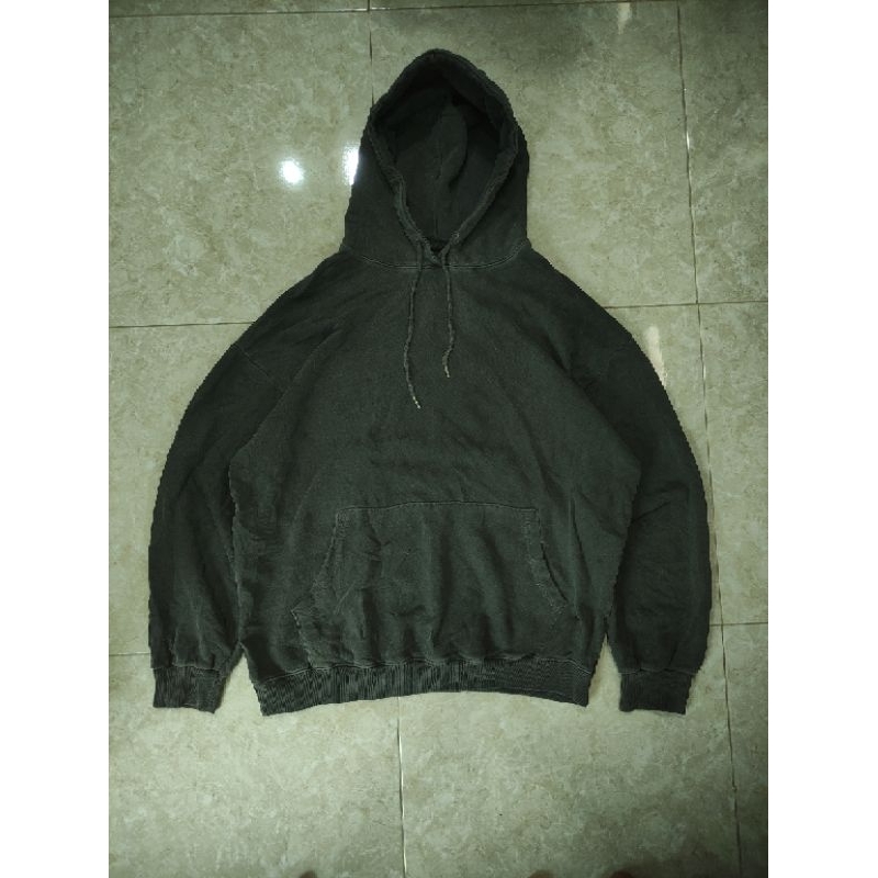 hoodie basic stone wash