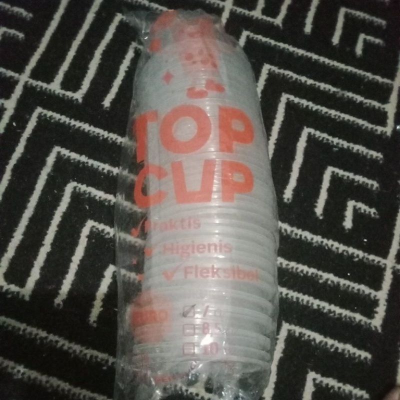 Top Cup 7 Oz / Gelas Cup Plastik Jasuke Praktis
