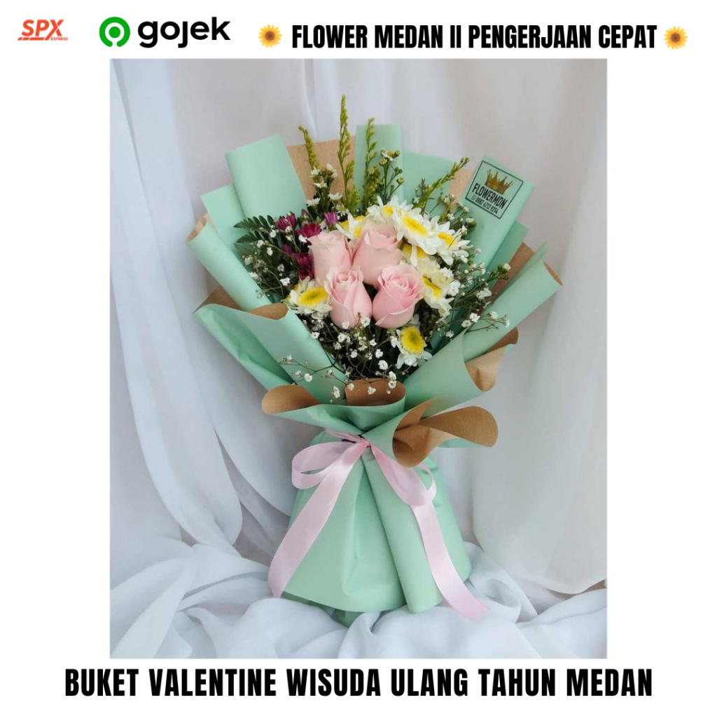 flower medan buket bunga asli wisuda anniversary pernikahan ulang tahun medan