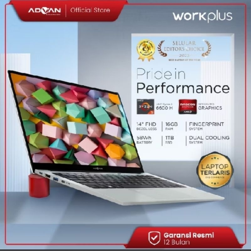 ADVAN LAPTOP WORKPLUS AMD RYZEN 5