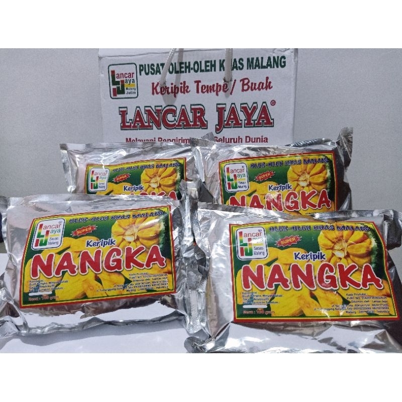 

keripik nangka lancar jaya 100 gram/keripik nangka/keripik buah/oleh-oleh khas kota malang