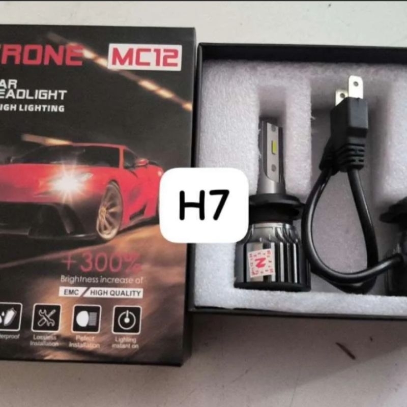 Lampu Mobil Macrone MC12 soket H7, Sepasang