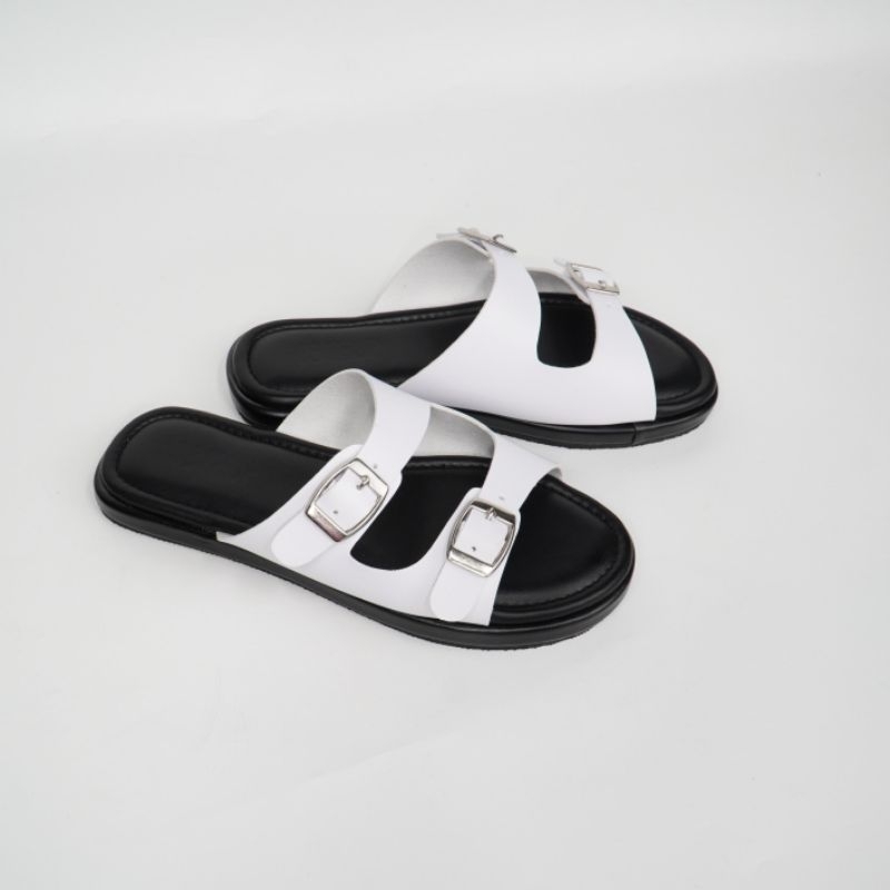Sandal Rey Sandal Wanita Premium Karet Flat

