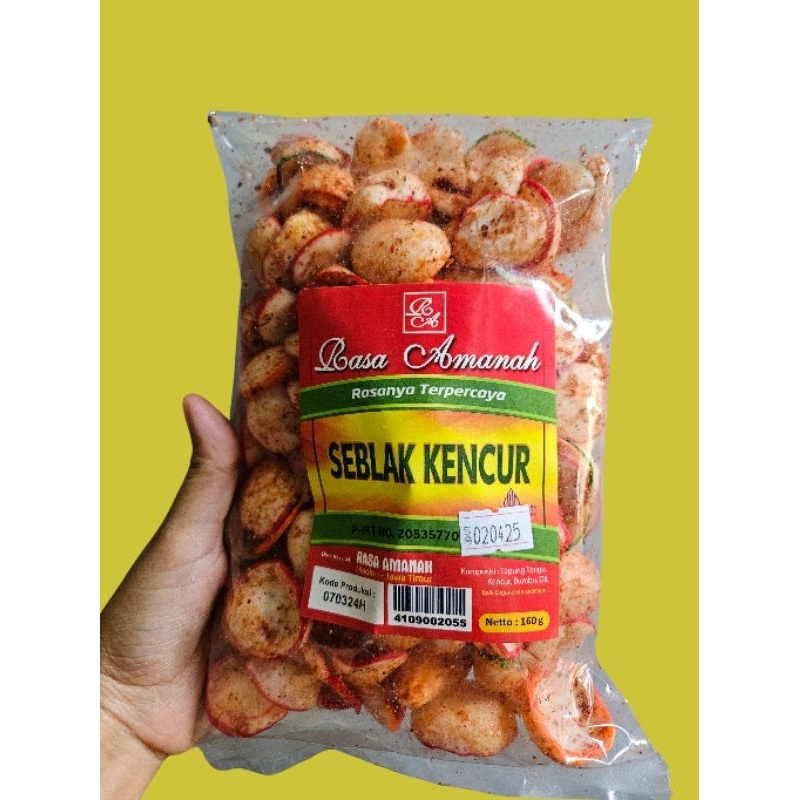 

Kerupuk Seblak Kencur Pedas Gurih Viral Rasa Amanah isi 160 gram Snack Cemilan Krupuk Kering Camilan Keripik Makanan - Food