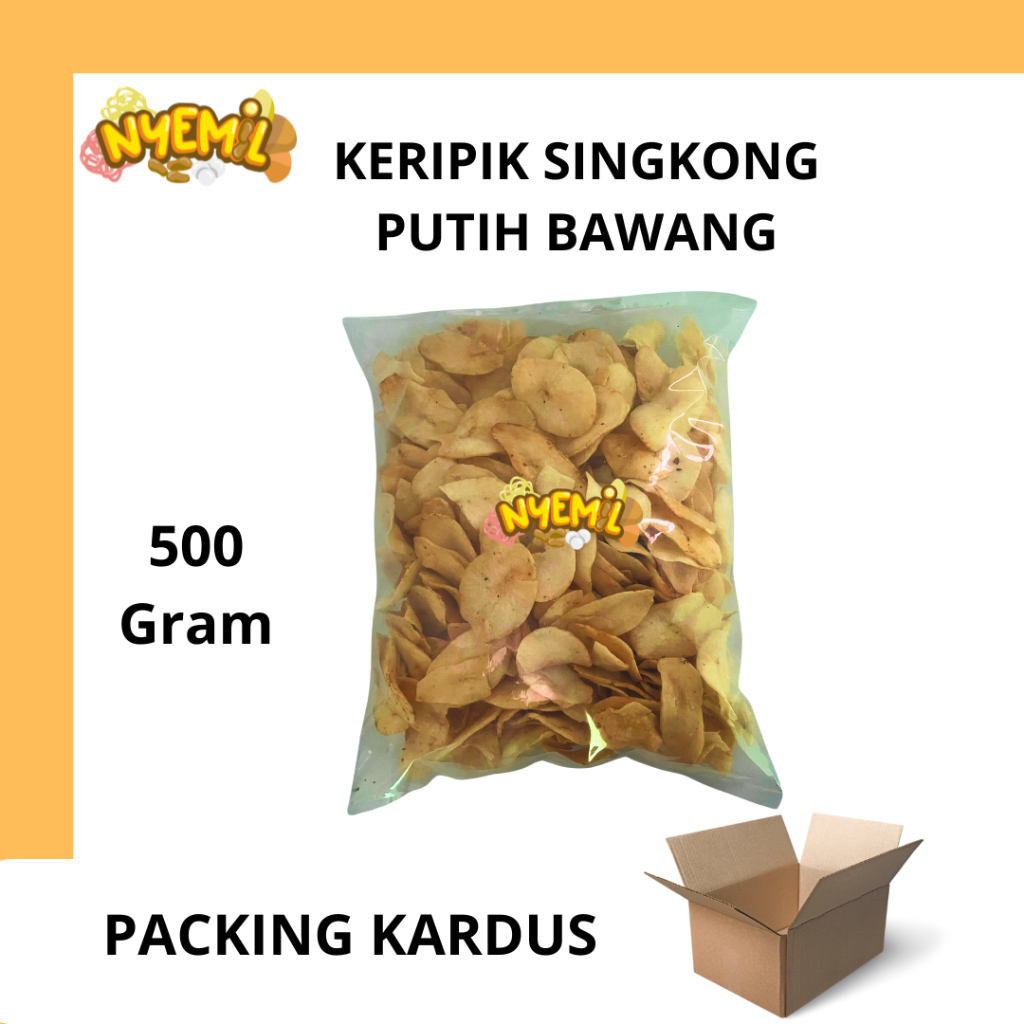 

Keripik Singkong Putih Rasa Bawang 500gr