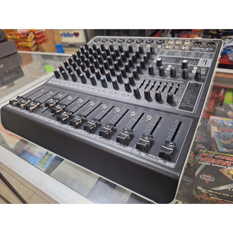 PROFESSIONAL MIXER 8 CHANNEL USB DIGITAL 99EFEK ASHLEY super m8 PRO ORI