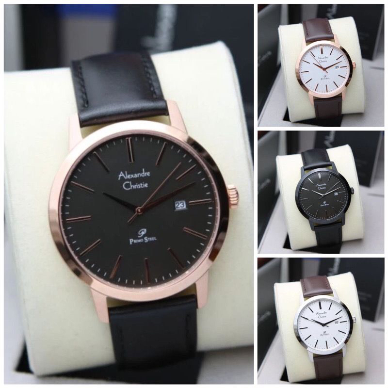AC 1007 JAM TANGAN PRIA KULIT AC 1008 ALEXANDRE CHRISTIE AC PRIMO KULIT 1008 1007 1011 1012 1027