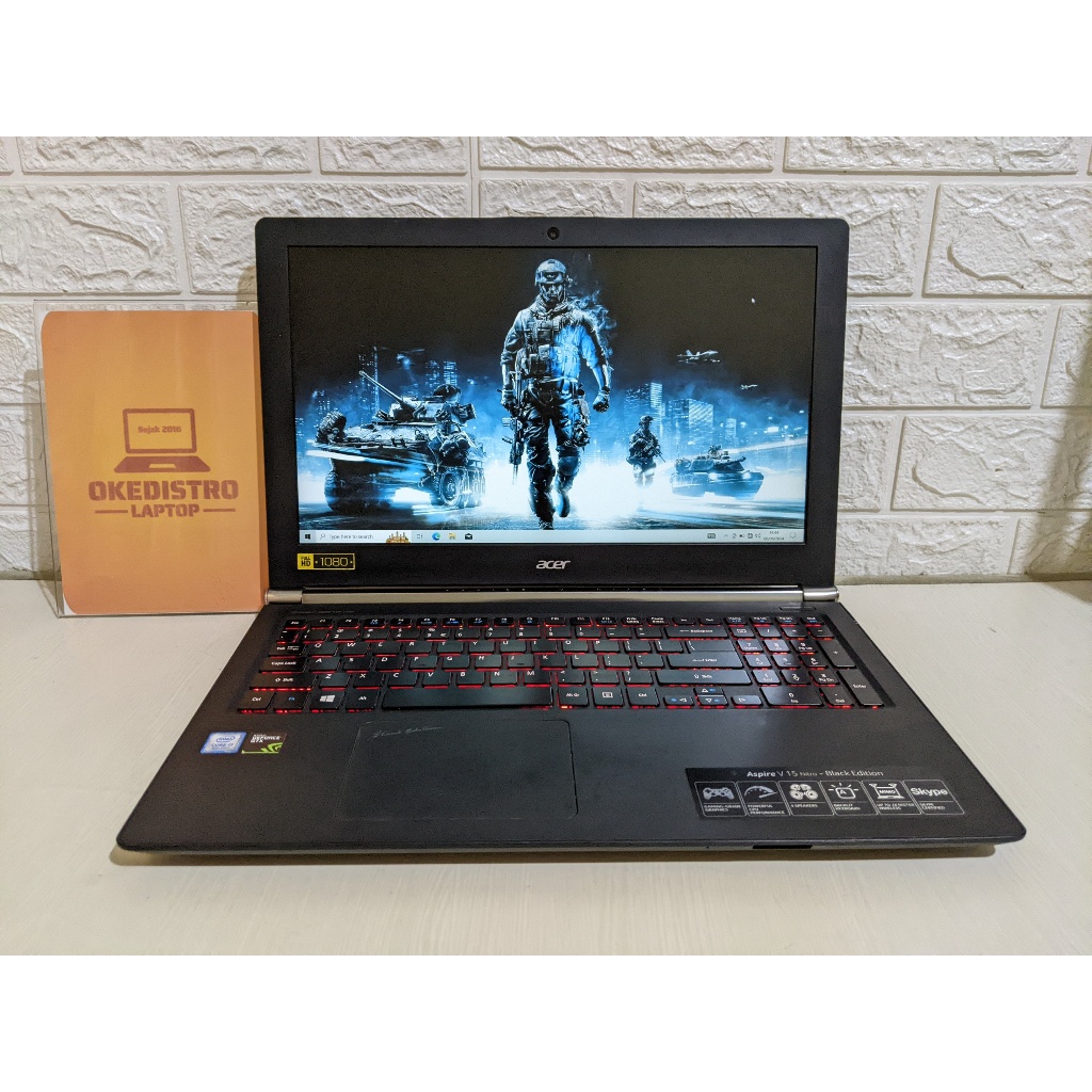 Acer Nitro VN7-591G Core i7 4710HQ Nvidia GTX 860 RAM 8GB SSD 128GB Laptop Gaming Bekas