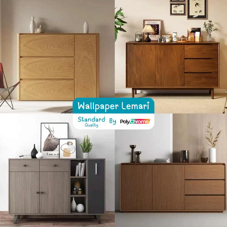Wallpaper Stiker Lemari Pintu Doff (Tidak Glossy) Kusen Meja Kursi Kerajinan Pelapis Furniture Tanga