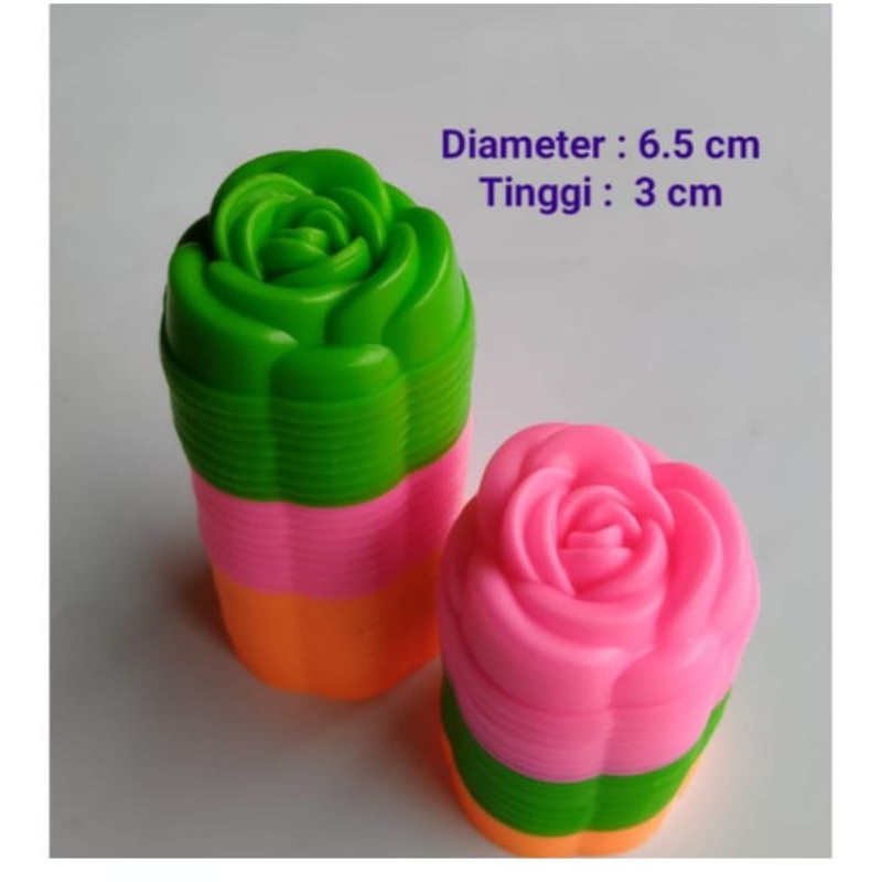 Cetakan putu ayu mawar / cetakan bolu kukus, puding jelly motif mawar