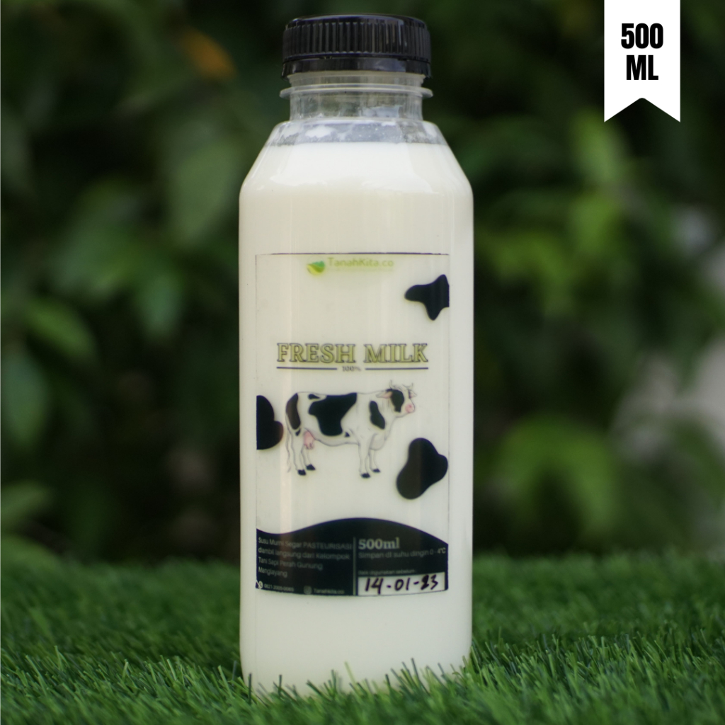 

Susu Sapi Murni Pasteurisasi 500 ML I 100% Fresh Didapatkan Langsung dari Kelompok Tani Sapi Perah Gunung Manglayang