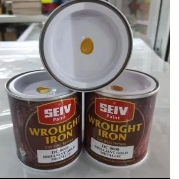 Cat Besi Warna Emas/Metalik Seiv Wrought Iron Brilliant Gold 200cc