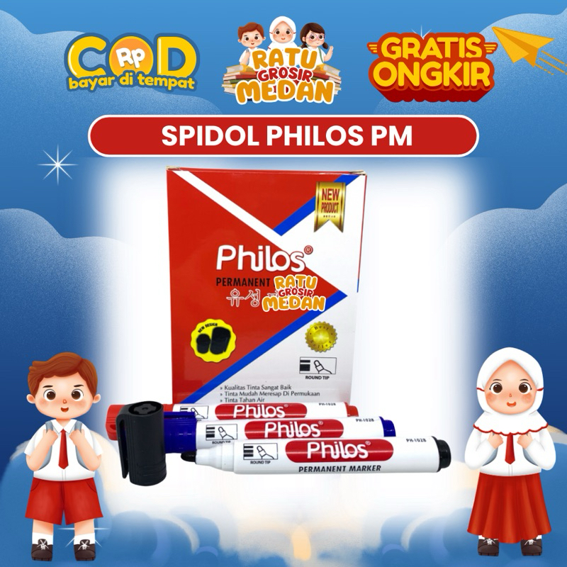 

Spidol Permanent Philos Satuan