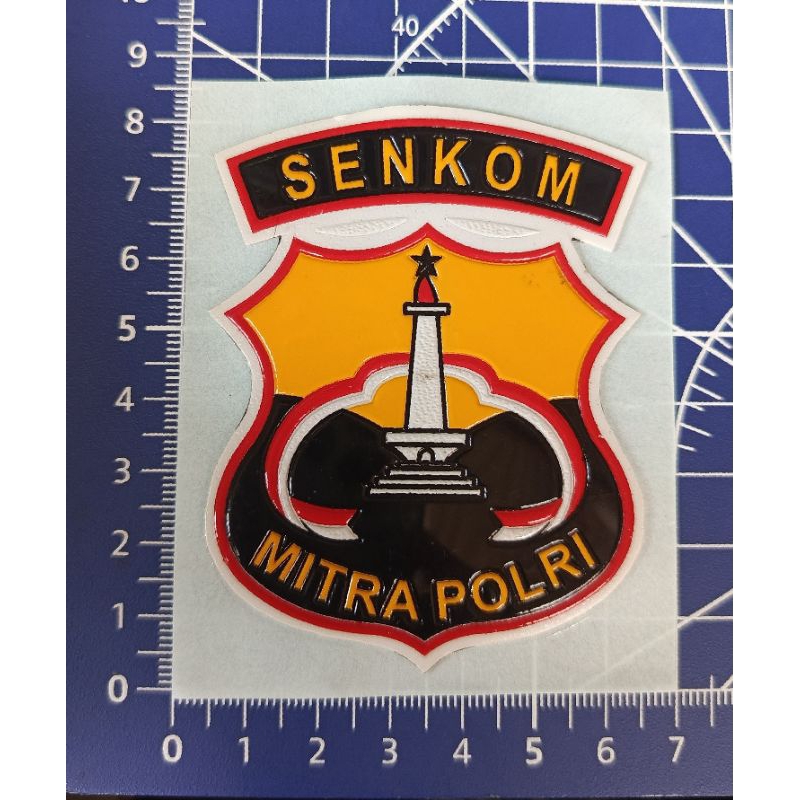Stiker Embos Senkom mitra polri