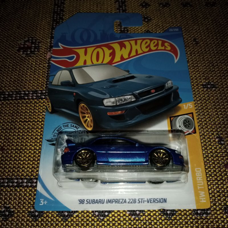 Hot wheels Subaru Impreza 22b sti version biru Subaru Impreza 22b sti version blue