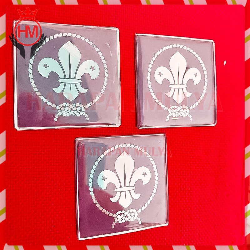 Emblem WOSM Pramuka Lencana Pramuka WOSM Warna Ungu - Harapan Mulya