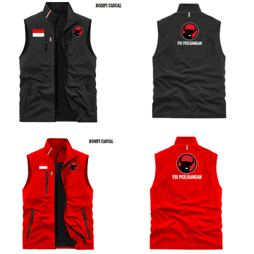 ROMPI PDI PERJUANGAN/ ROMPI PARTAI PDI/ROMPI PDIP HITAM ROMPI PARTAI DEMOKRASI INDONESIA PERJUANGAN 