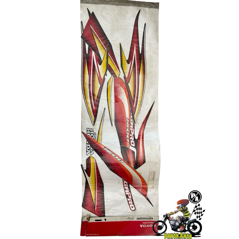 STRIPING STIKER HONDA MEGAPRO LAMA HIU ORIGINAL AHM  ALL WARNA