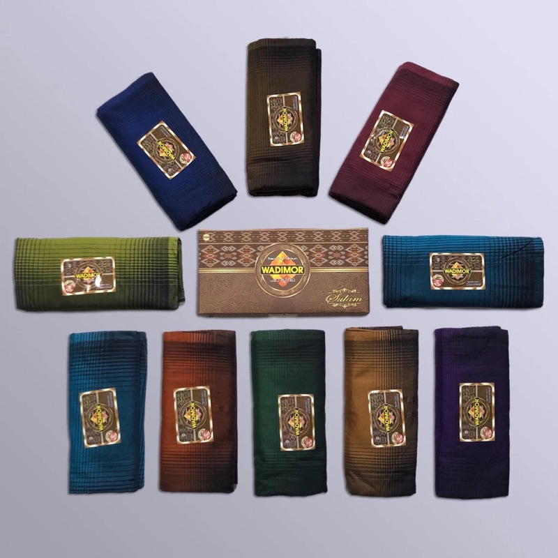 Sarung WADIMOR Tenun Lilin Sulam Dewasa - Sarung Warna Motif Sulam Kain Songket Sarung Wadimor Santr