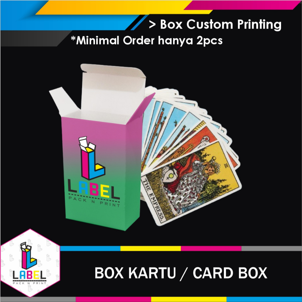 

Dus Kemasan / Card Box Uk. 6,7 x 3,6 x 10,7 cm Custom Desain - Fullprint
