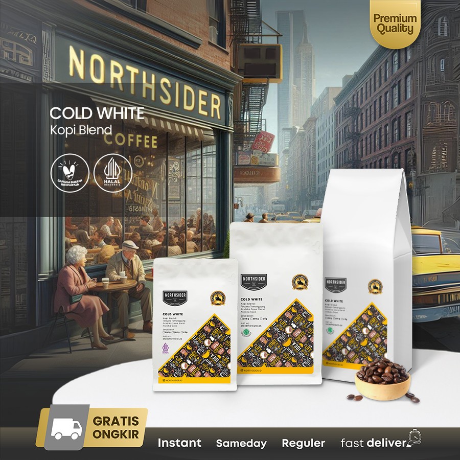 

Northsider Kopi arabika robusta Cold White Blend kopi susu