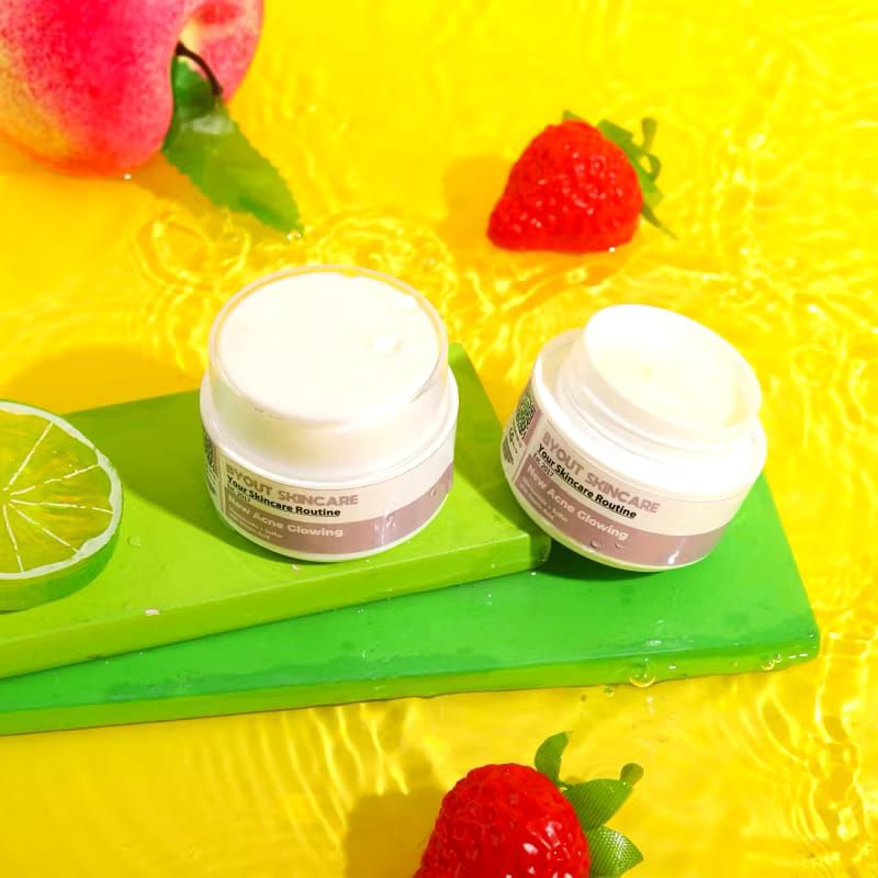 New Cream GLOWING Acne Jerawat Glowing Krim Malam Glowing Whitening Farma Dokter Byout By Nisa