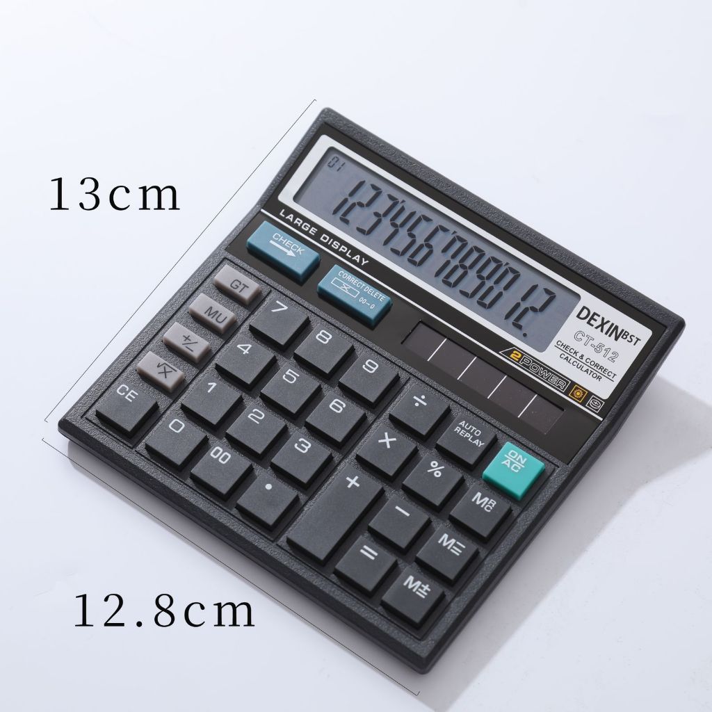 

KP201 - KALKULATOR CT512 12 DIT CALCULATOR CHECK & CORRECT DUAL 2 POWER KALKULATOR KERJA KALKULATOR