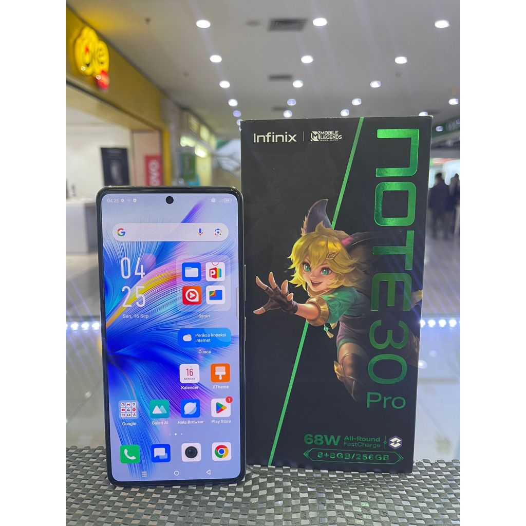 INFINIX NOTE 30 PRO 8/256GB SECOND SEKEN FULL SET RAM 8 INTERNAL 256