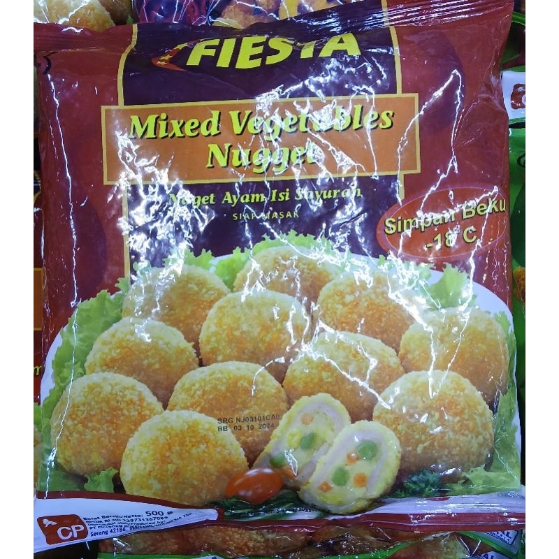 

FIESTA Mixed Vegetables Nugget Naget Ayam Isi Sayuran 500g - HM