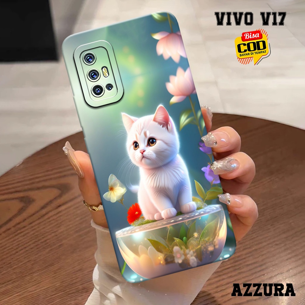 AZZURA - Case Vivo V17 - Fashion Case Cats - Softcase Vivo V17 - Casing Hp Vivo V17 - Kasing Hp Vivo