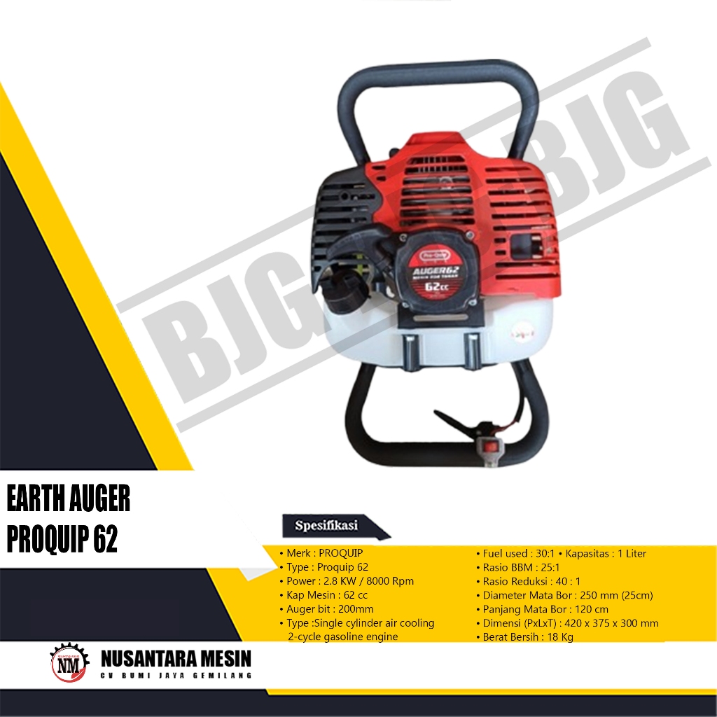 MESIN BOR TANAH / EARTH AUGER PROQUIP 62