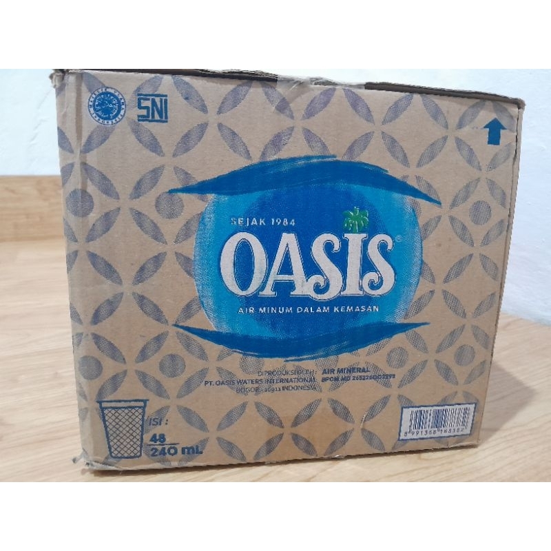 

air minum oasis 240 ml satu karton isi 48